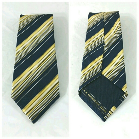 Ermenegildo Zegna Recent Tie Silk Striped - Picture 1 of 3